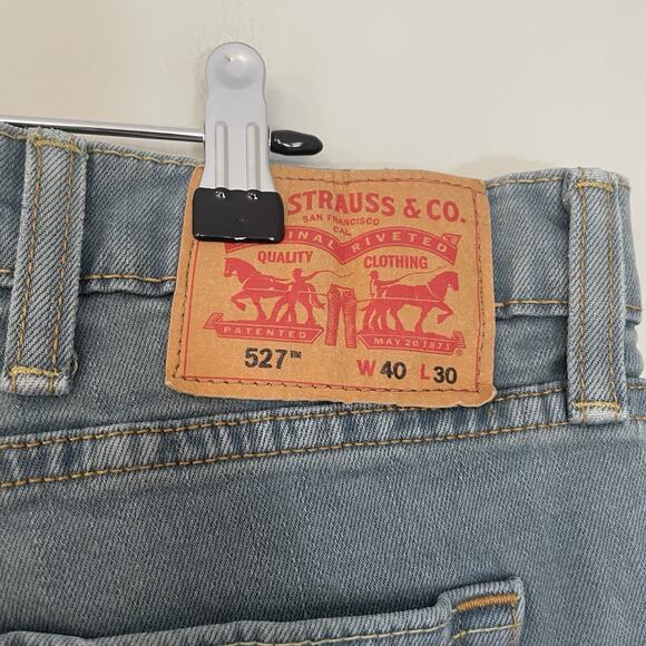 Levi’s 527 Jeans Mens 40x30 Slim Boot Cut Blue Red Tab 2019 PC9-05526-0593 - Picture 10 of 12